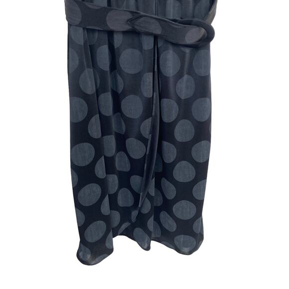 Vintage Sprouts Union Made Black Polka Dot Dress Sz 7 - Picture 3 of 10